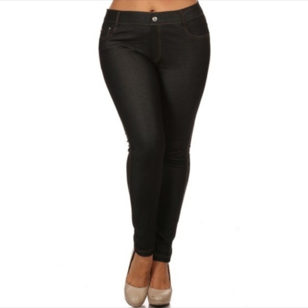 🙌SALE $12🙌PLUS SIZE STRETCH JEGGINGS DENIM JEANS - Picture 3 of 5